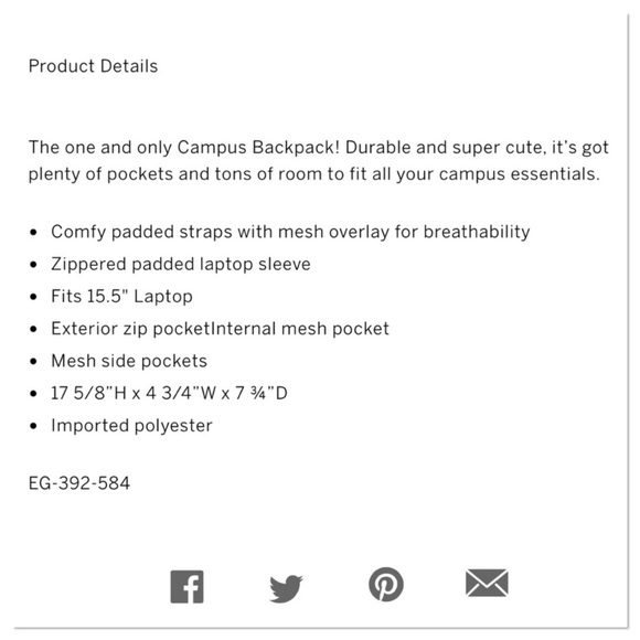 NWT VS PINK CAMPUS BACKPACK - Picture 5 of 6